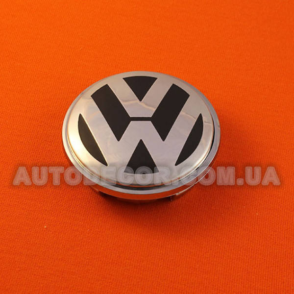 

Колпачки заглушки на литые диски Volkswagen (65/56/12) 3B7 601 171 черный матовый