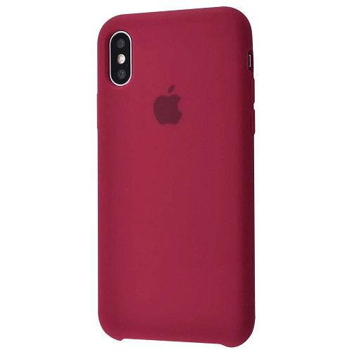 

Силиконовый чехол Silicone case для Iphone X / XS Бордовый