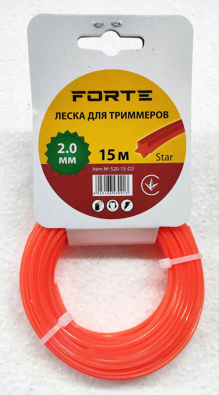 

Леска для мотокосы 2.0мм,15м Звезда Forte