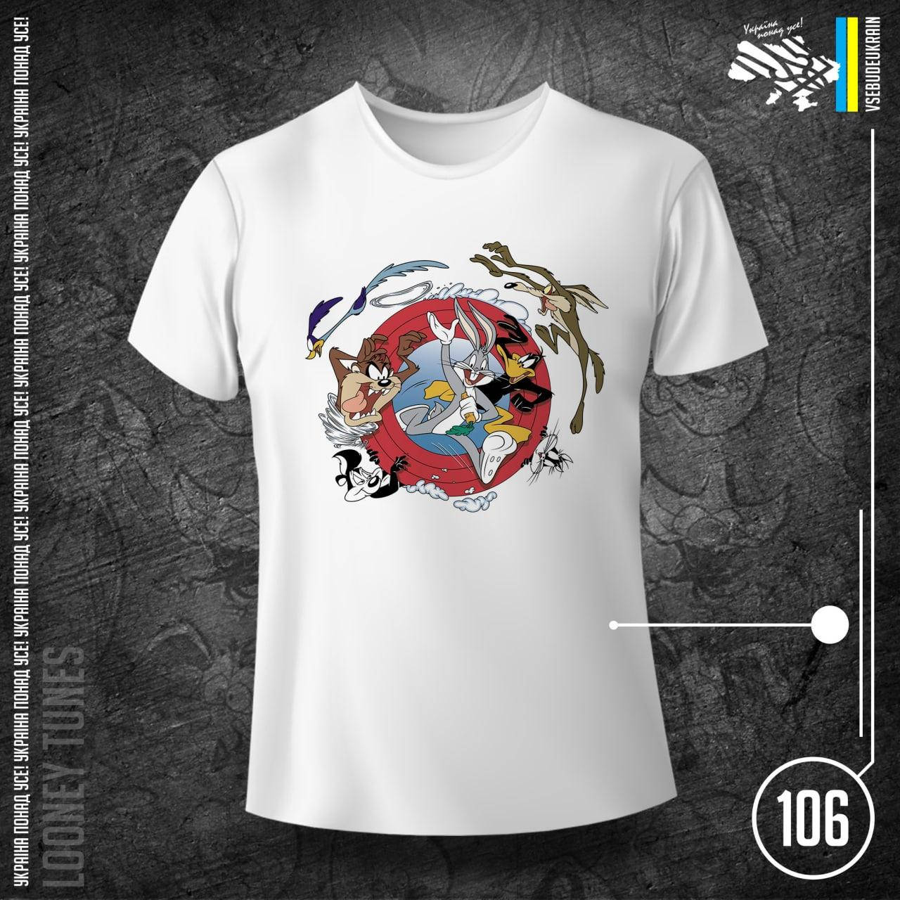 

Футболка LOONEY TUNES с принтом А3 M, Белый