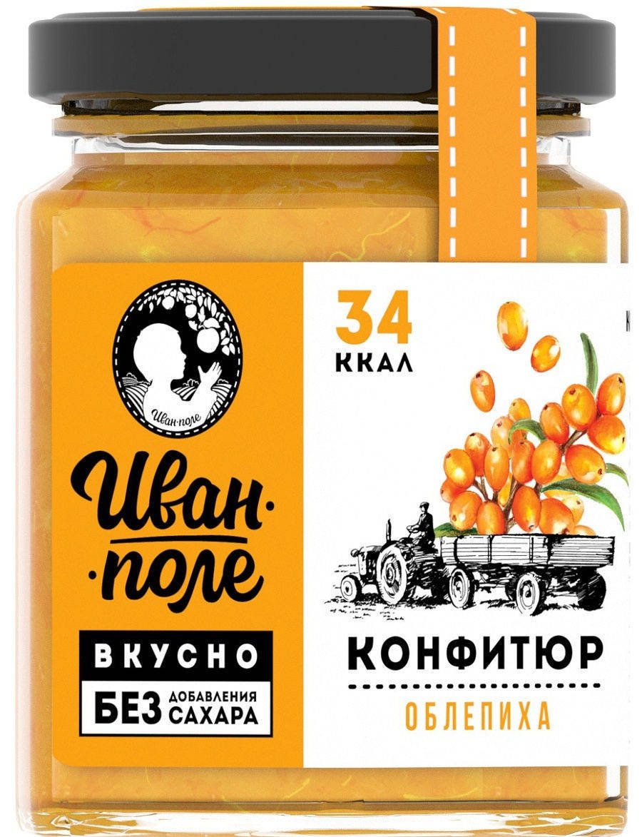 

Низкокалорийный конфитюр «Иван-Поле» Облепиха (180 грамм)