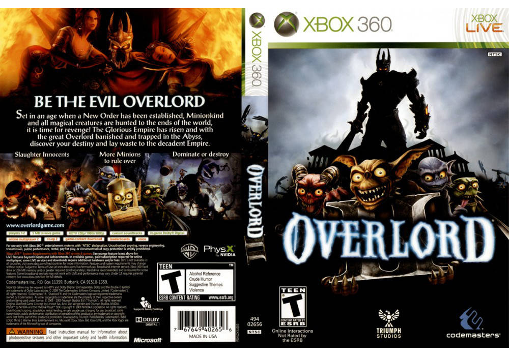

Overlord (русский звук, англ. текст)