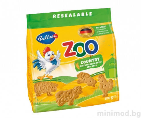 

Печенье Bahlsen Leibniz Лейбниц ЗООПАРК ZOO спельта и овес 100гр 12шт в упаковке