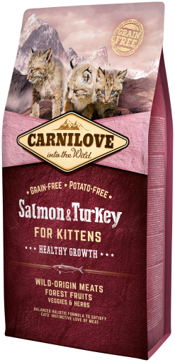 

Carnilove Salmon & Turkey for Kitten 2кг корм для котят