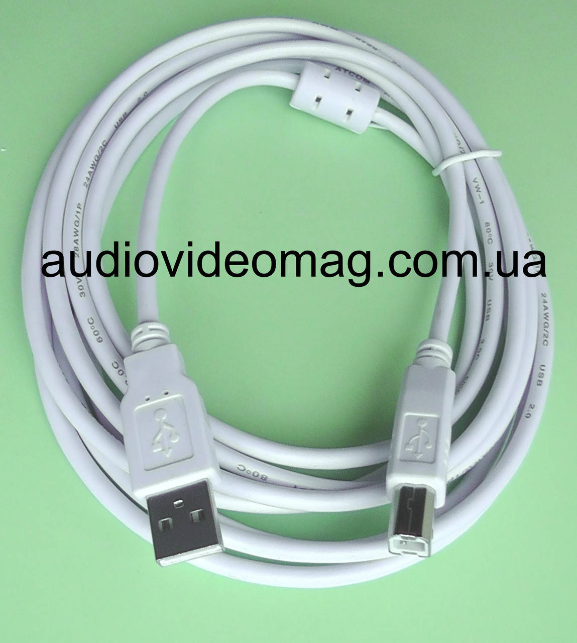 

Кабель для принтера USB 2.0 AM-BM, длина 3 метра