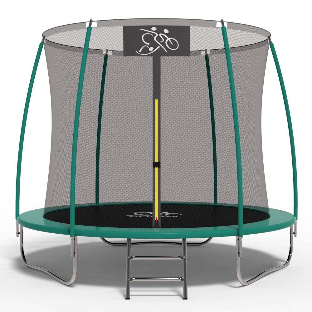 

Батут Детский FitToSky 252 см с внутренней защитной сеткой лесенка в ПОДАРОК спортивный прыгательный для дома