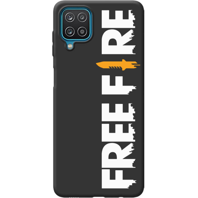 

Силиконовый чехол BoxFace Samsung M127 Galaxy M12 Free Fire White Logo, Черный