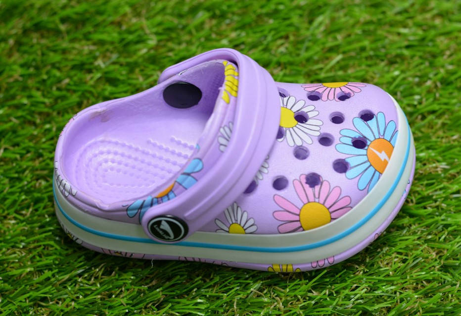 

Детские шлепанцы кроксы сабо crocs для девочки сиреневые р18-27, Сиреневый
