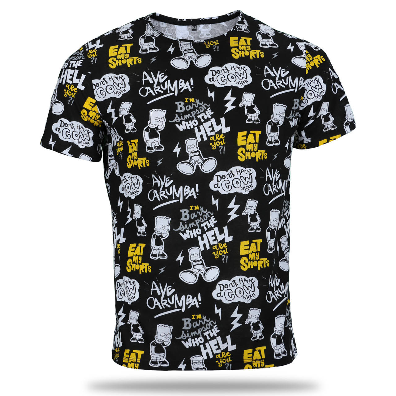 

Футболка черная HOPE с рис "BART" BLK XL(Р) 22-809-020