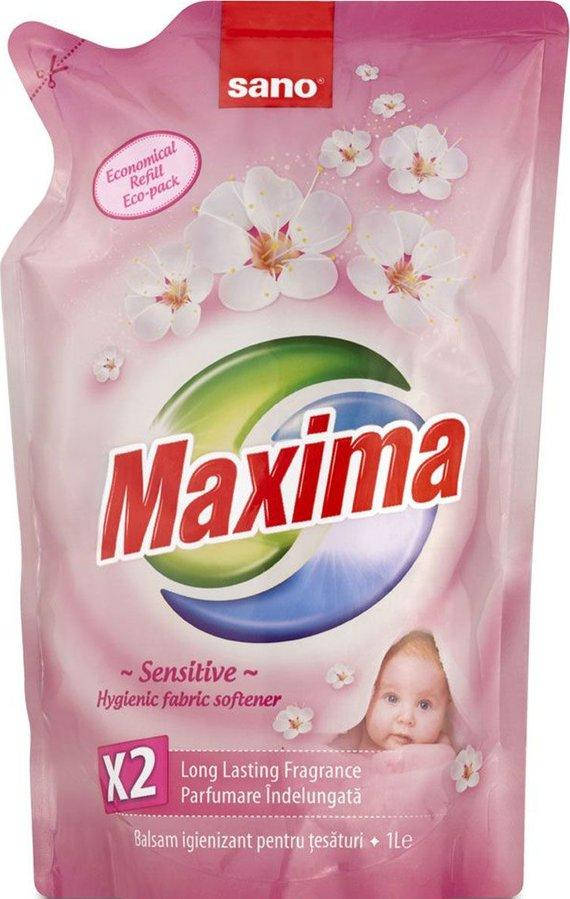 

Sano Maxima Sensitive гигиенический смягчитель белья екопак 1 л