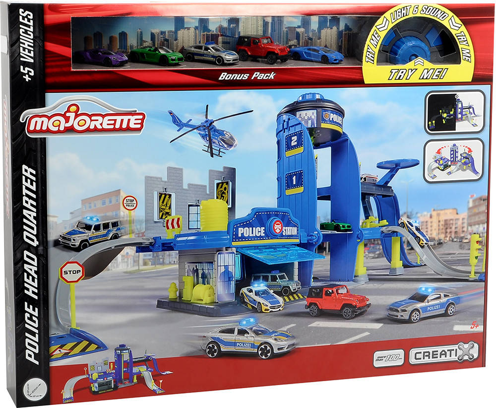

Игровой набор Majorette Креатикс Полиция с 5 машинками (2050030)