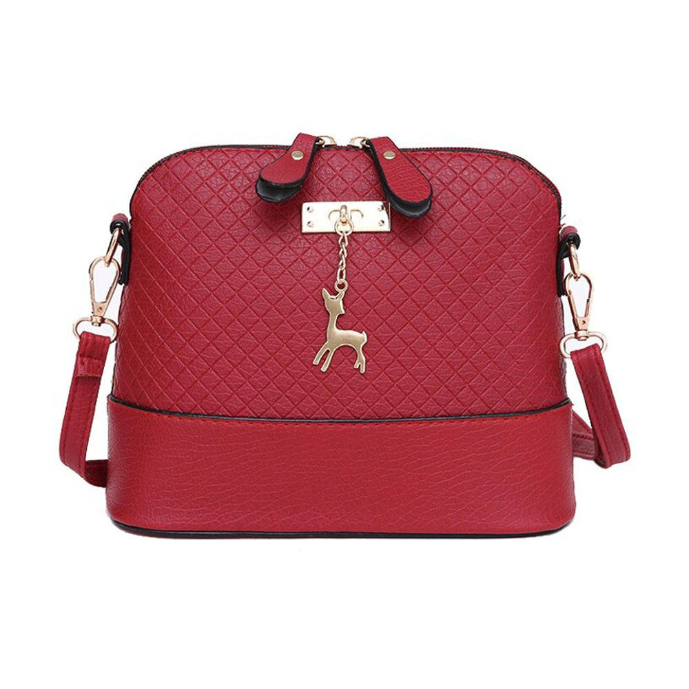 

Маленькая женская Cумка-Клатч Бэмби / Компактная женская сумка через плечо Красный