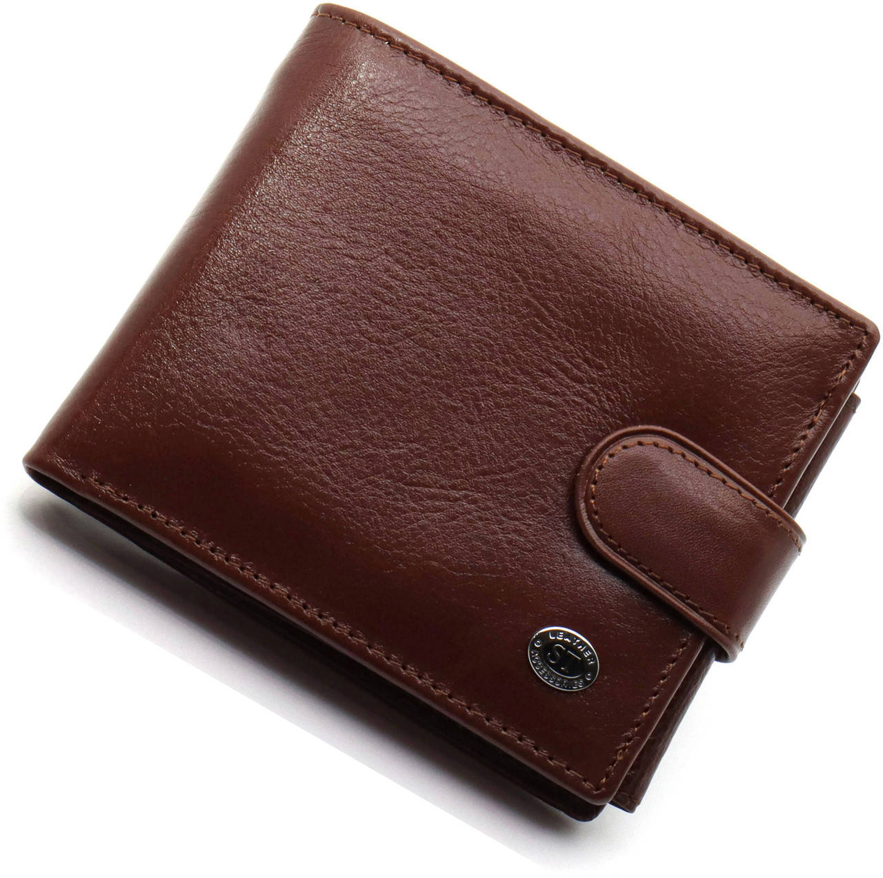 

Классическое мужское портмоне из натуральной кожи ST Leather В102 Коричневый