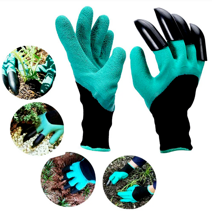 

Садові рукавиці з кігтями Garden Gloves, Зелёный