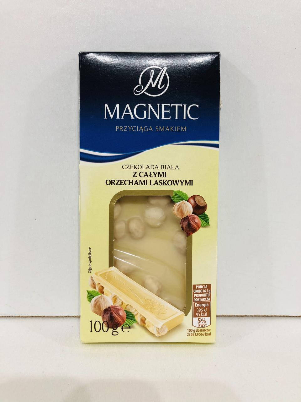 

Magnetic Czekolada Biala z Orzechami 100г