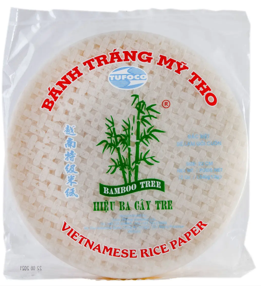 

Рисовая бумага для спринг-роллов Rice Paper TUFOCO 33л д.22см 340г (Вьетнам)