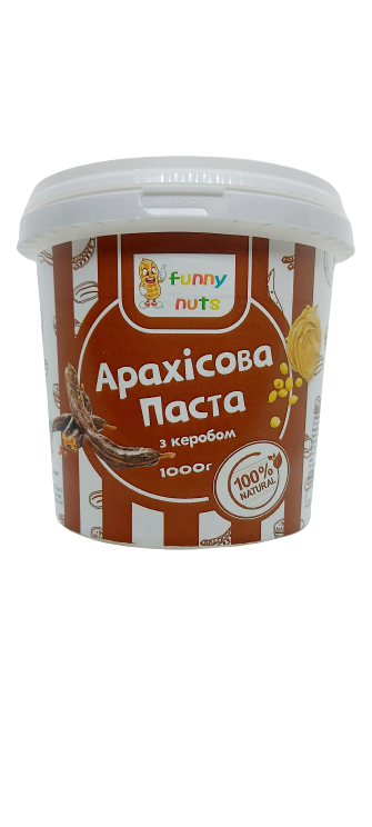 

Арахісова паста FunnyNuts з керобом 1000 г