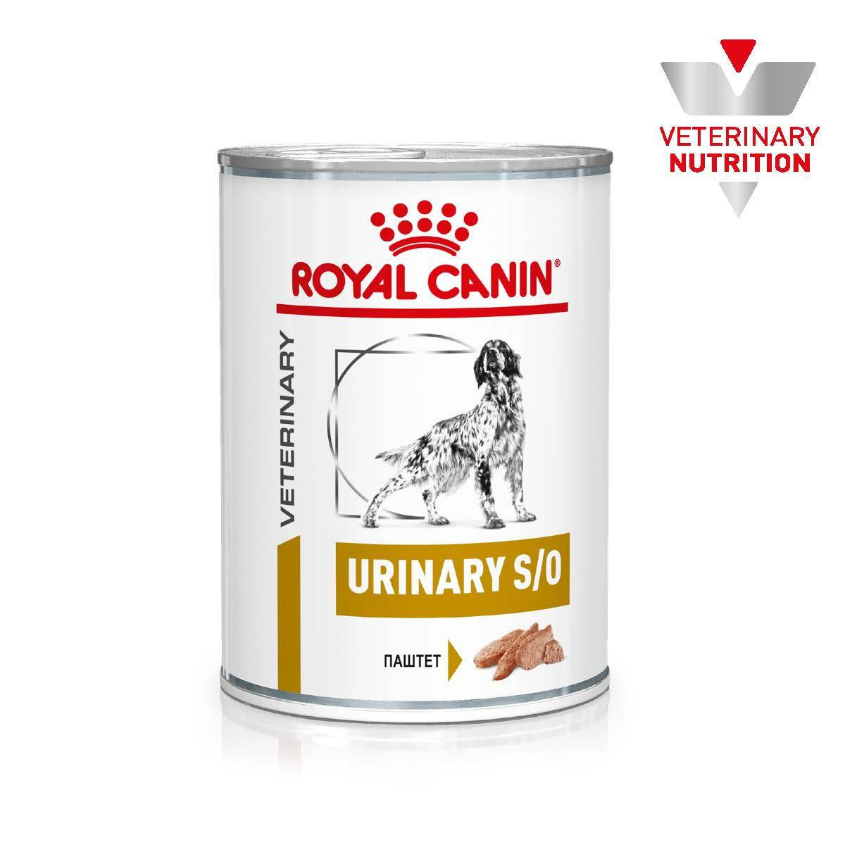 

Влажный лечебный корм Royal Canin Urinary для собак, 0,41КГ 12шт.