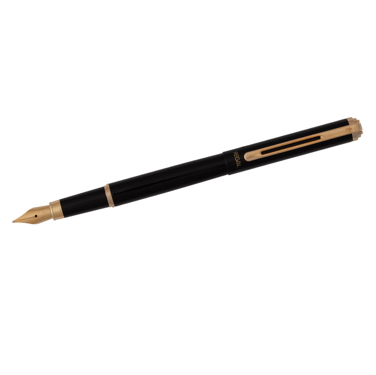 

Ручка перьевая в черном бархатном футляре, черная, Regal R22101.F