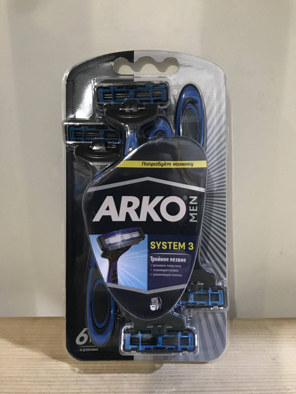 

Одноразові станки для гоління Arko Sistem 3 (6шт. )