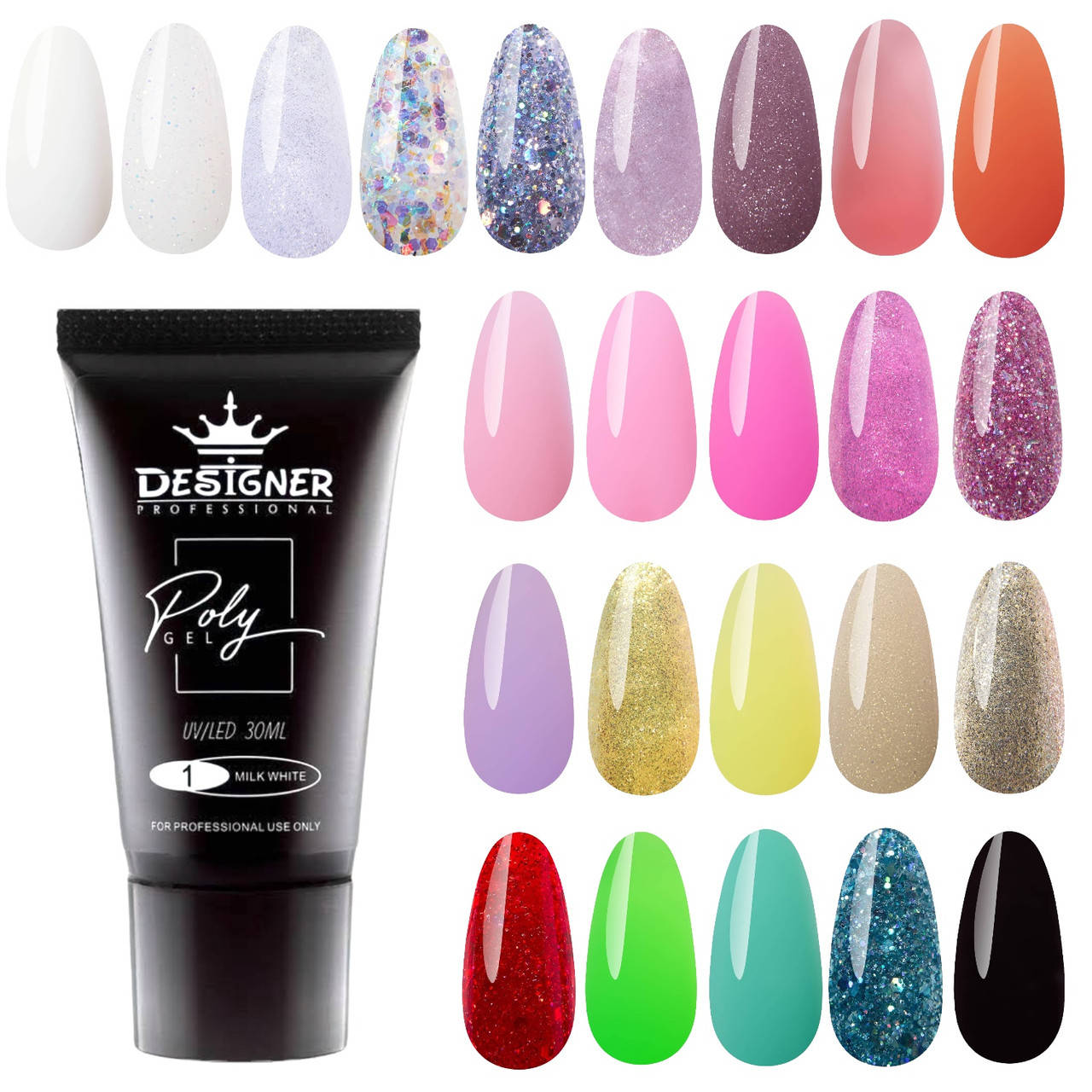 

Полигель / акригель Designer Professional (Дизайнер Профессионал) для ногтей, 30 мл.