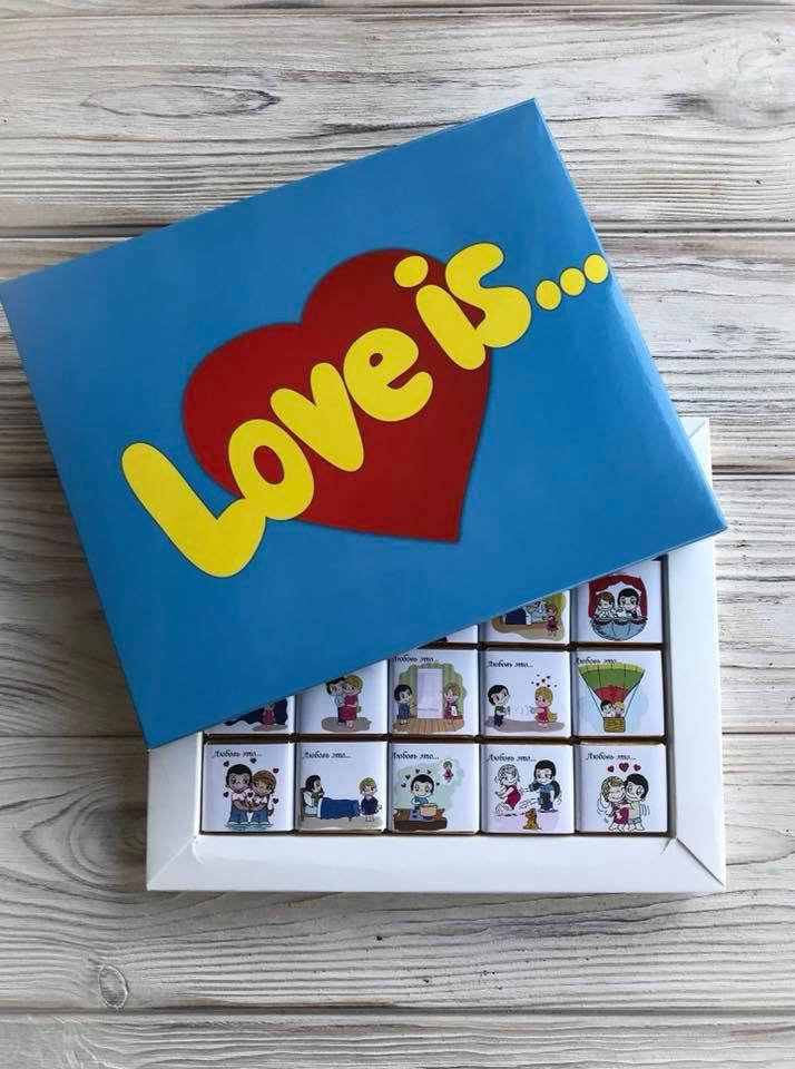

Шоколадный подарочный набор LOVE IS... 100г