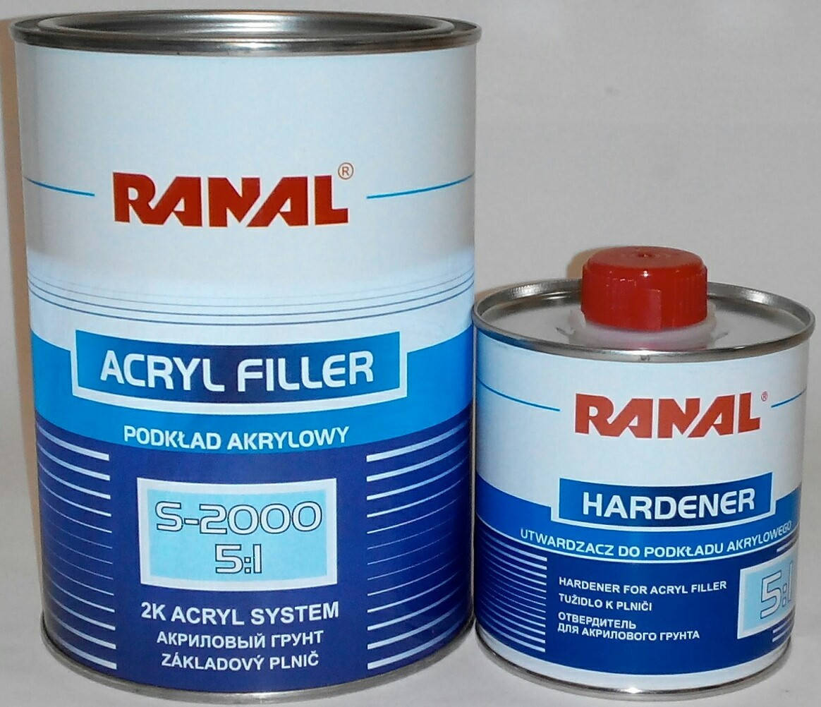 

Грунт акриловый Ranal S-2000HS 5+1 белый с отвердителем