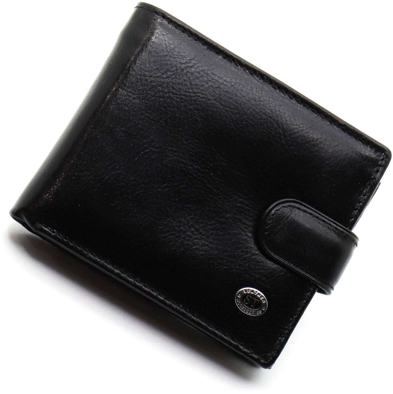 

Классическое мужское портмоне из натуральной кожи ST Leather ST102 Черный