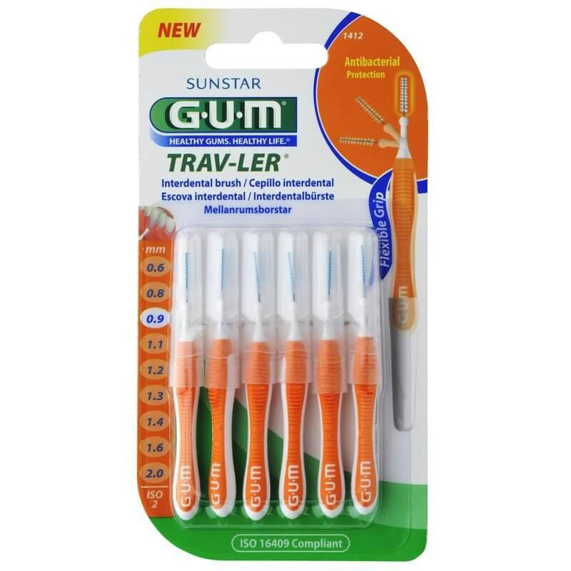 

Межзубные щетки GUM TravLer 0.9 мм