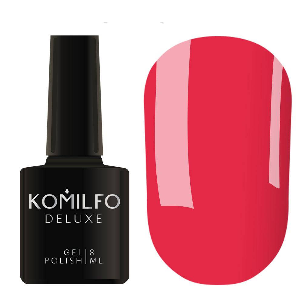 

Гель-лак Komilfo Deluxe Series №D181 (красно-коралловый, эмаль), 8 мл