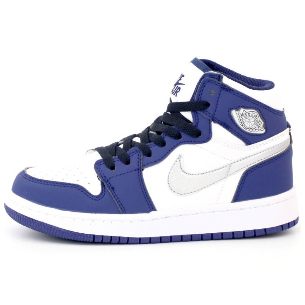 

Женские кроссовки Nike Air Jordan 1 Retro Mid, синие кожаные кроссовки найк аир джордан 1 ретро мид, Синий