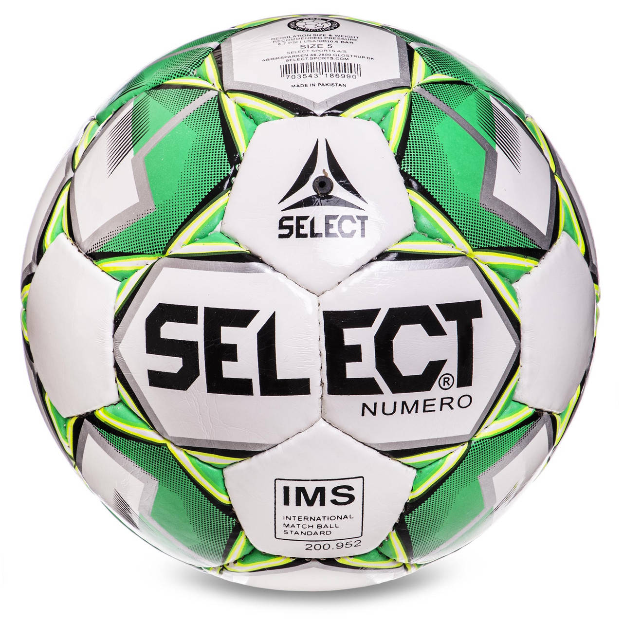 

Мяч футбольный размер 5 Select NUMERO 10 FB-2983 зеленый