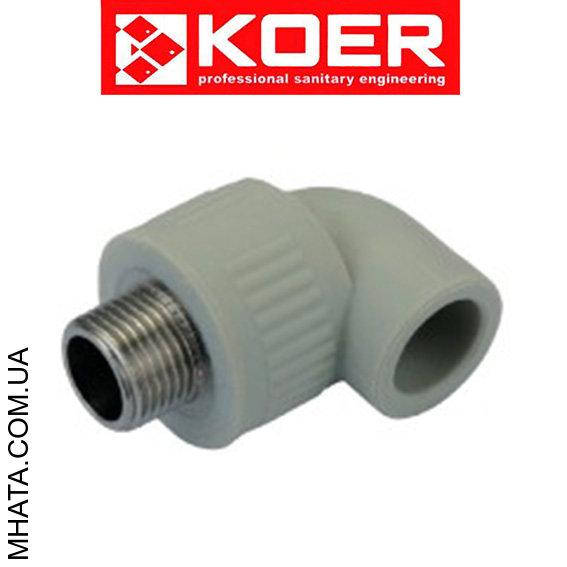 

KOER Угол с наружной резьбой d20*1/2"н, Чехия