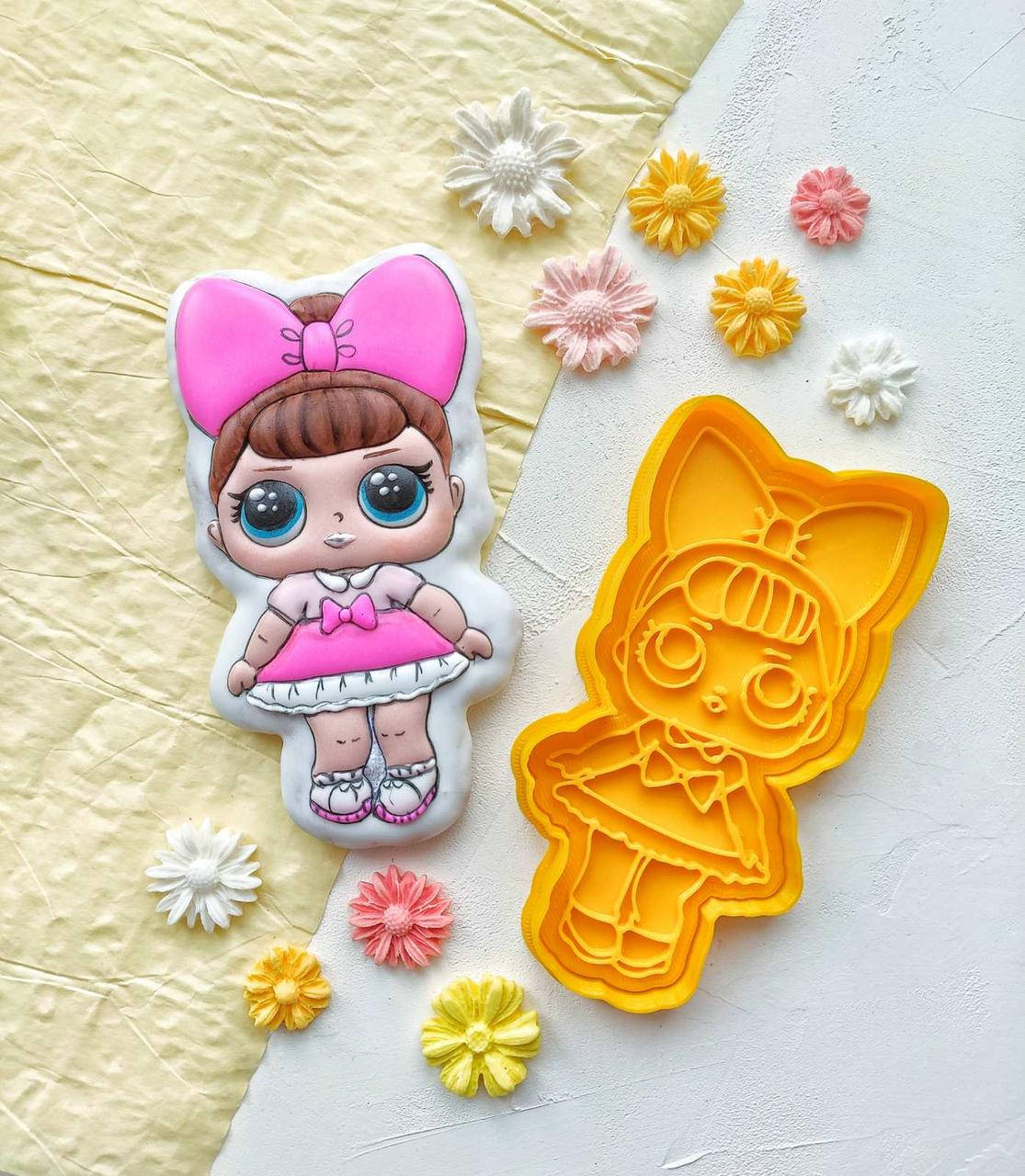 

3D формы-вырубки для пряников"Кукла L.O.L. 1"