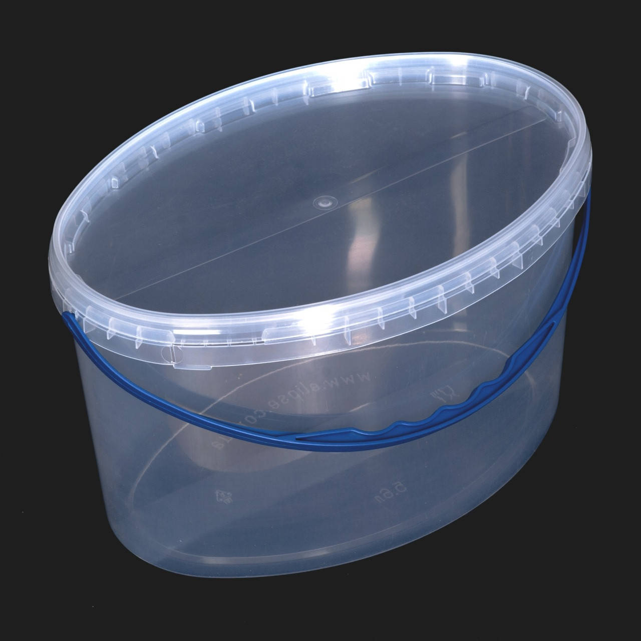 

Ведро 5,6 литров пластиковое, пищевое, прозрачное, овальное