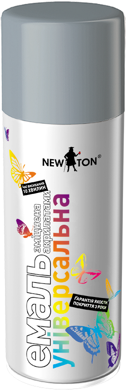 

Краска аэрозольная Newton серая 7046 универсальная 400мл, Серый