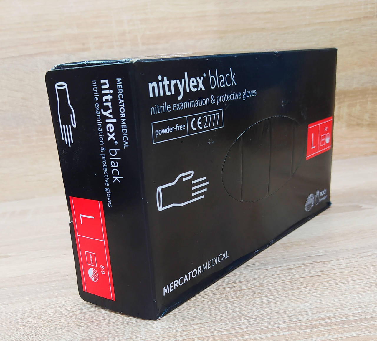 

ЧЕРНЫЕ НИТРИЛОВЫЕ МЕДИЦИНСКИЕ ПЕРЧАТКИ (Nitryleх black) р-р L, Черный