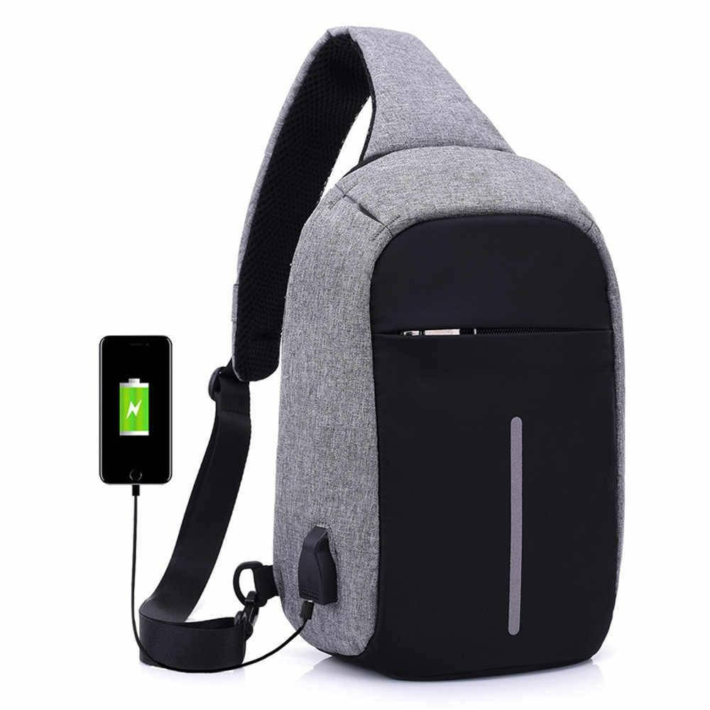 

Сумка антивор через плечо Buddy Bag серая с чёрным