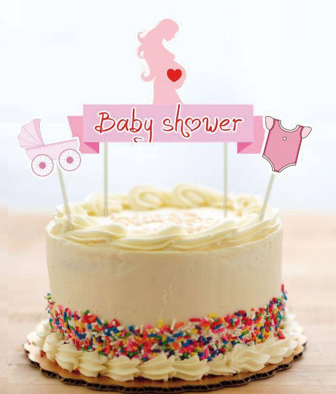 

Набор Топперов "Baby Shower" Гендер пати (КАРТОН) (Девочка)
