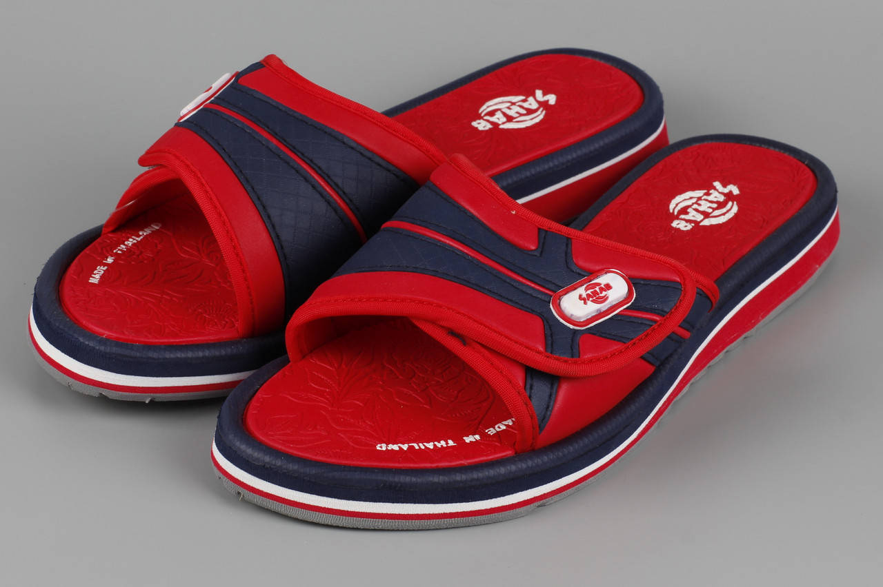 

Шлепанцы женские Sahab SH20-112W Сахаб красно-синие Размеры 8/37 10/39