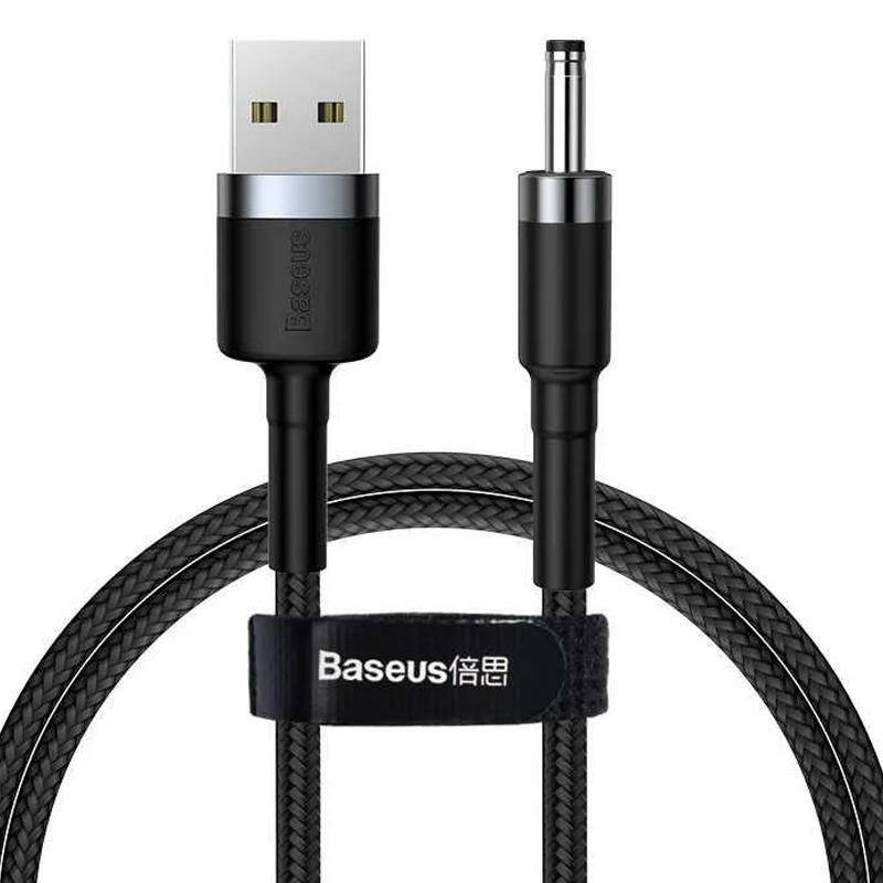 

Кабель Baseus Cafule USB-A to DC 3.5mm 1m Grey/Black (CADKLF-G1)