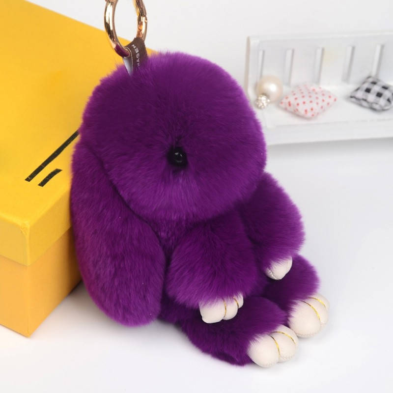

Брелок меховый Кролик Rex Fendi, Фиолетовый