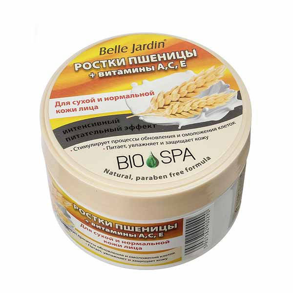 

Крем для лица с ростками пшеницы и витаминами А, С, Е, Spa naturelle, Belle Jardin