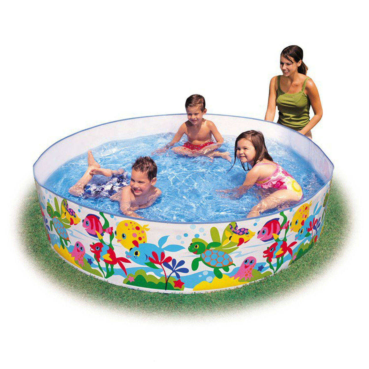 

Детский каркасный бассейн Intex 56452 ,рыбки