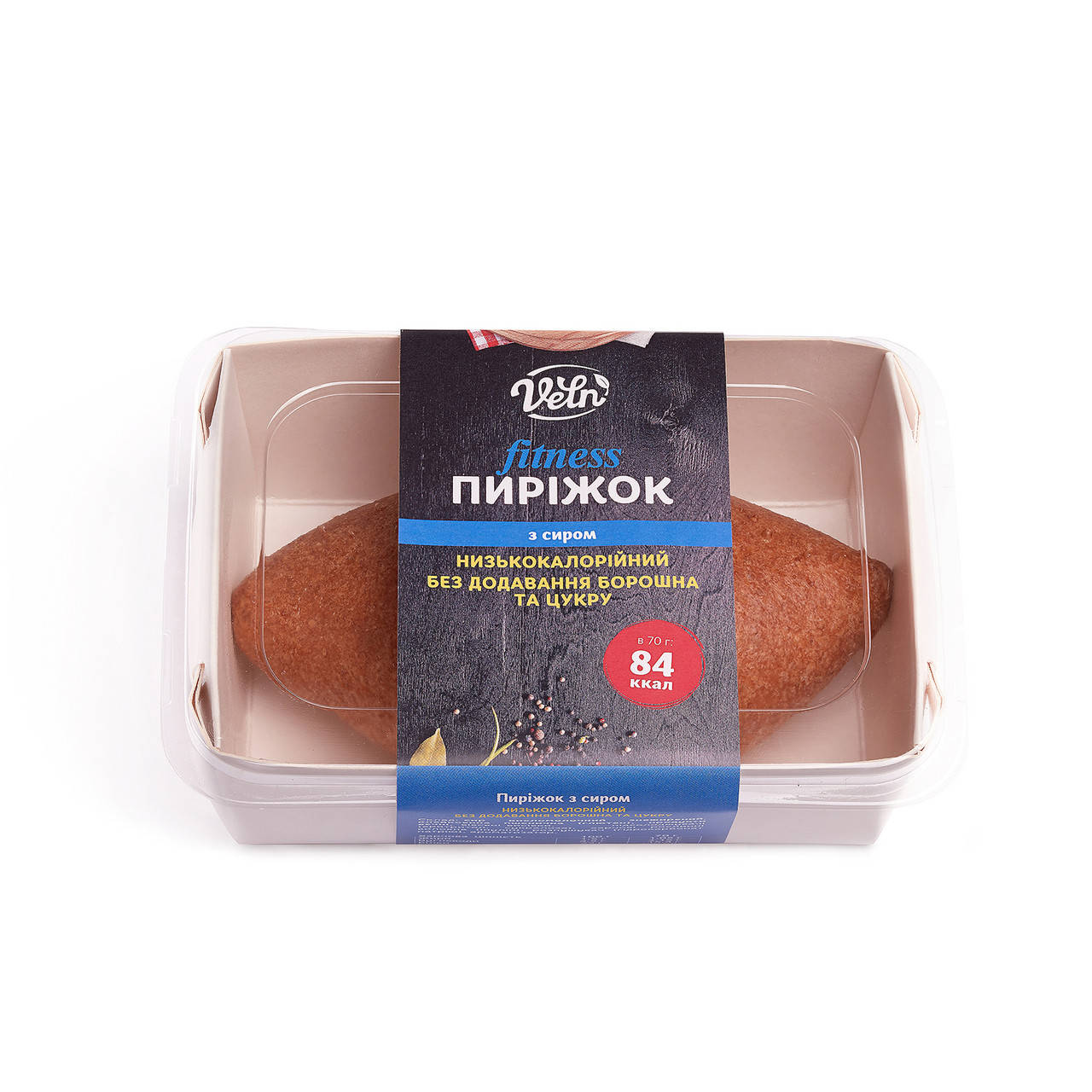 

Низьковуглеводний пиріжок з сиром без борошна "VELN"/"ВЕЛН", 70г