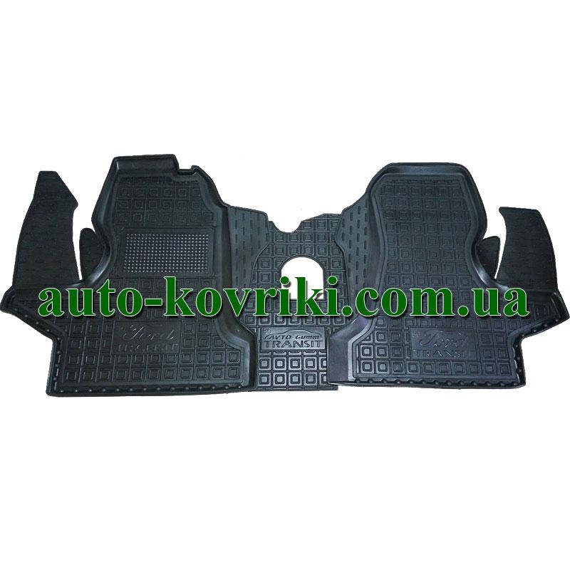 

Резиновые коврики в салон Ford Transit 1986-2000 (Avto-Gumm), Черный
