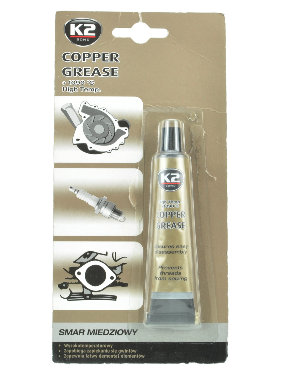 

Смазка медная K2 Bond Copper Grease 20 г (B401)