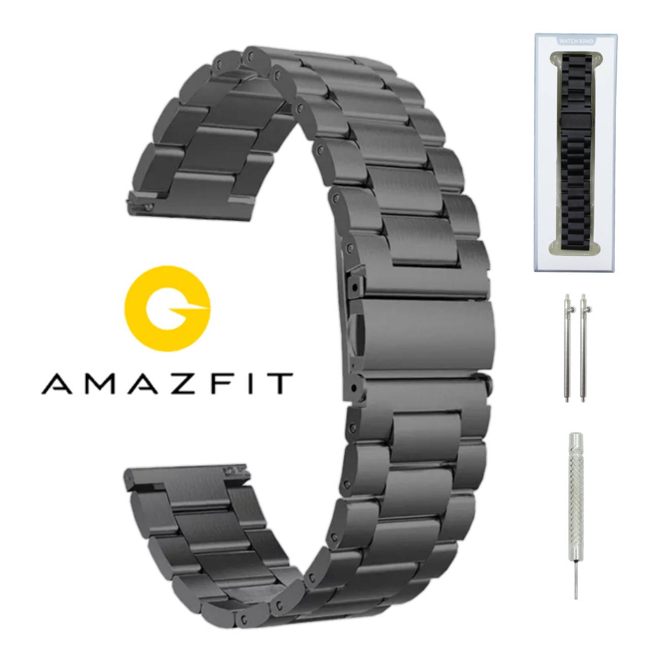 

Металлический ремешок для Xiaomi Amazfit Bip Black