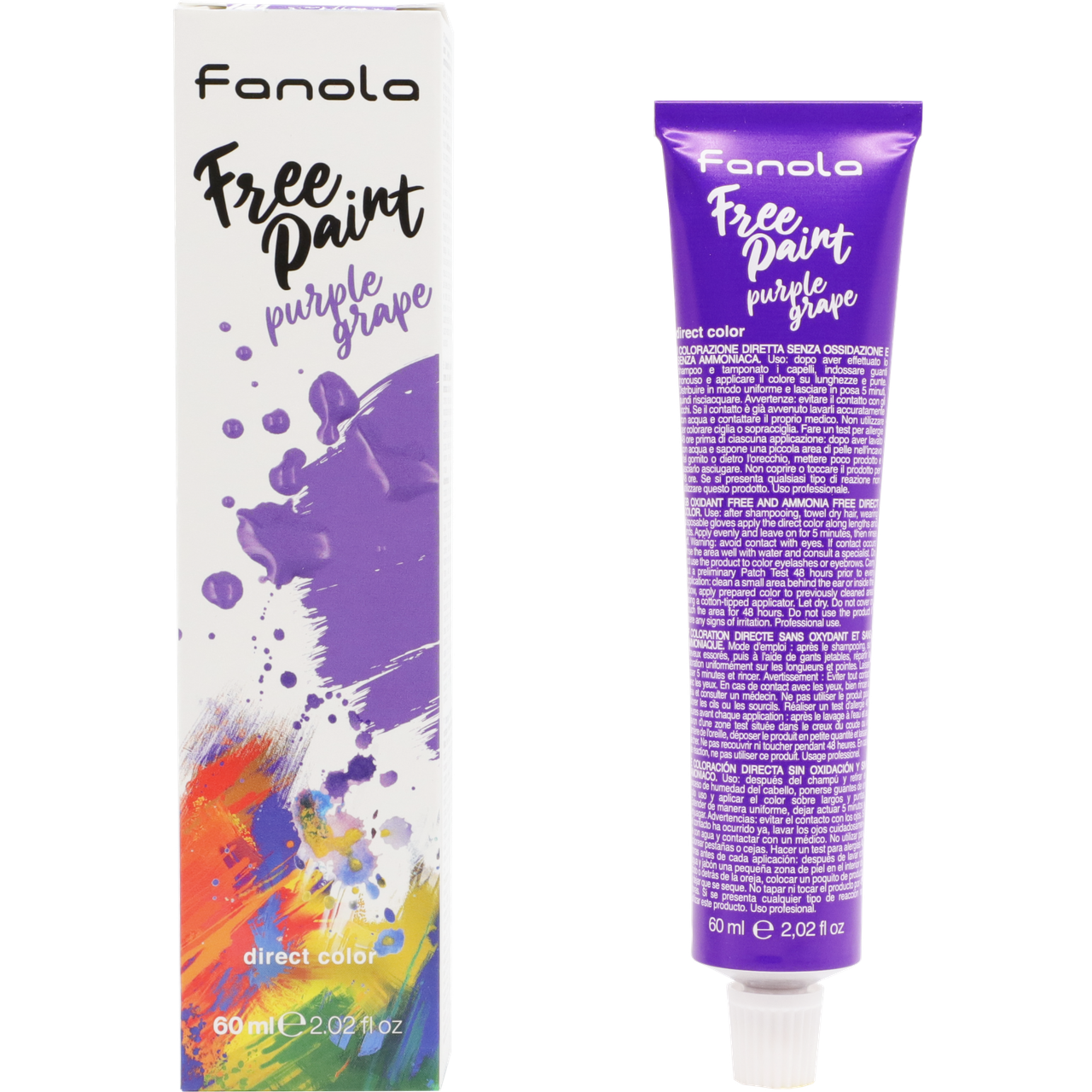 

Фарба для волосся Fanola Free Paint фіолетовий виноград 60 мл