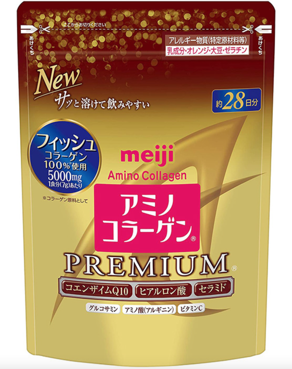 

Коллаген+гиалуроновая кислота+Q10 MEIJI Amino Collagen Premium (курс 28 дней)